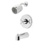 Kingston Brass Tub and Shower Faucet, Polished Chrome KB6691EX - alternate 1